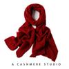 New cashmere scarf, women's short Korean version of autumn and winter warm neck protection knitted versatile hollow scarf