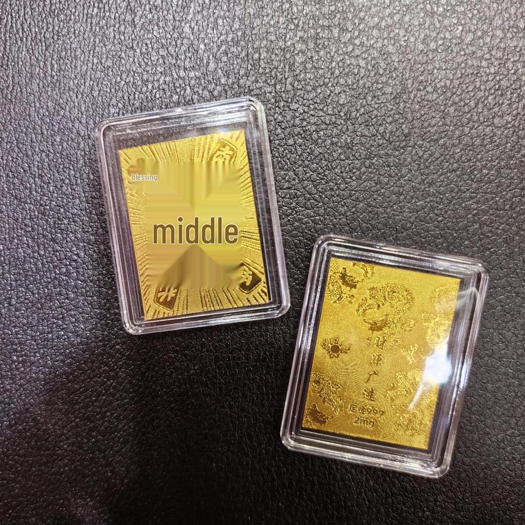 Gold Mobile Phone Sticker 999 Pure Gold - Prosperity & Wealth Charm Gift