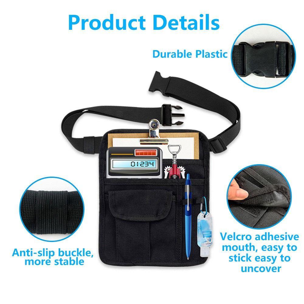 Durable Restaurant Bar Cafes Waiter Apron Bag Server Apron Waist Bag Money Pouch