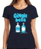 Gingle Bells Christmas Gin Gift Gin Lovers All The Way Ladies TShirt