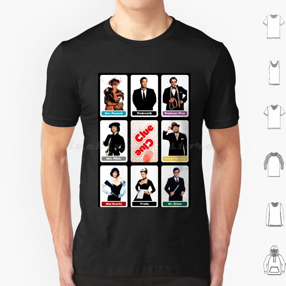 Clue 1985 T Shirt Cotton Men Women DIY Print Red Herring Singing Telegram Too Late Flames Vintage Retro Movie Clue Board