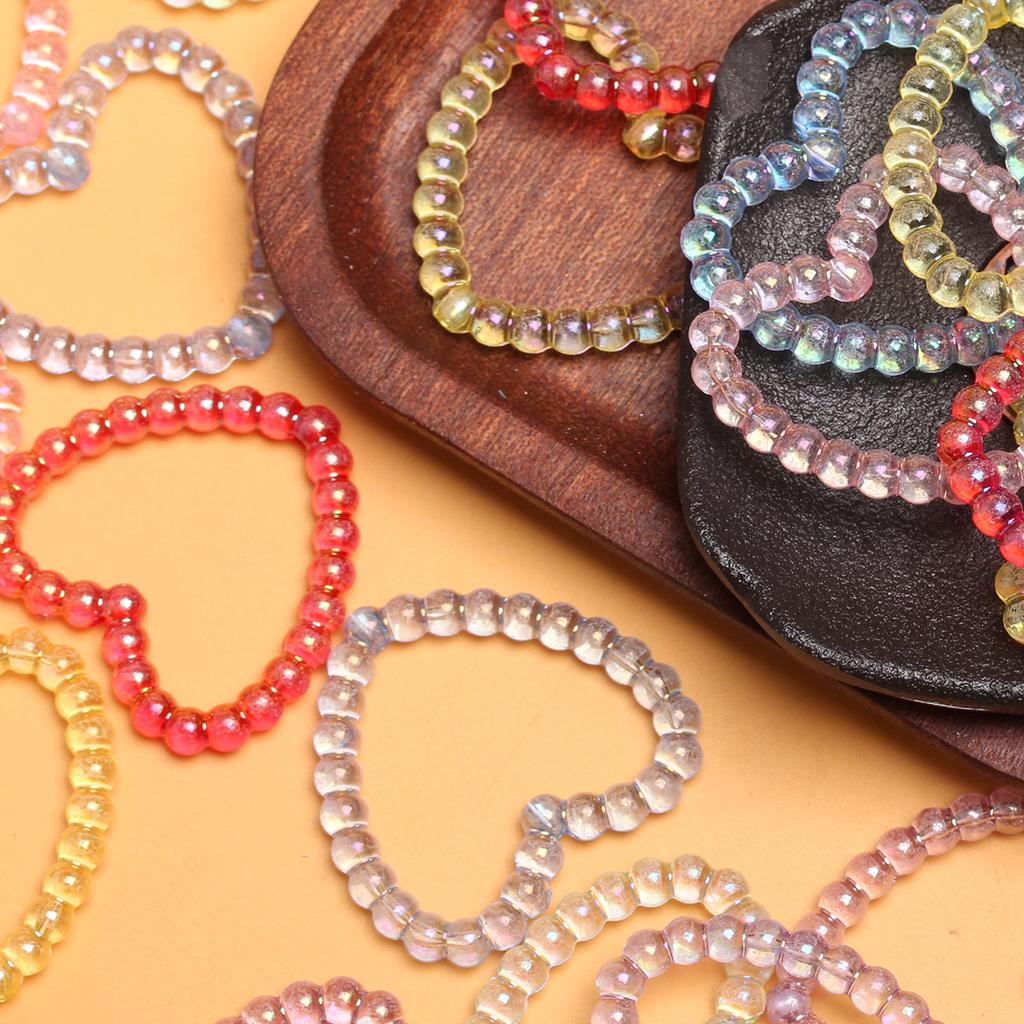 5 sztuk 39.6*36.8mm moda akrylowe Love Heart luźne koraliki na bransoletkę naszyjnik kolczyki dokonywanie DIY biżuteria akcesoria