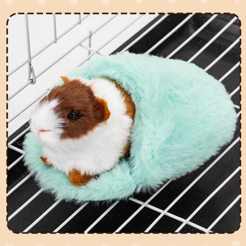 Hamster Nest Pad, Small Pet Guinea Pig, Chinchillas, Cotton Pad, Rabbit for Winter Warmth, Round Pad Thickened for Warmth