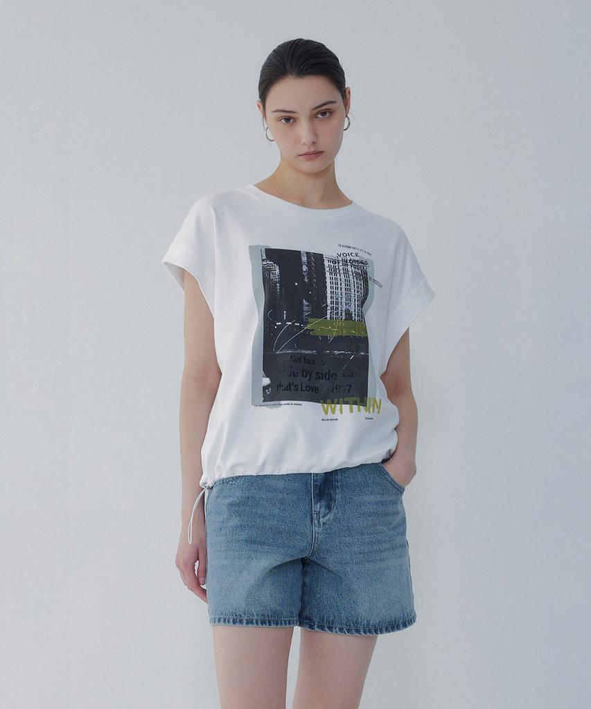 Bobeu Frame Graphic T-Shirt_White 7156240013