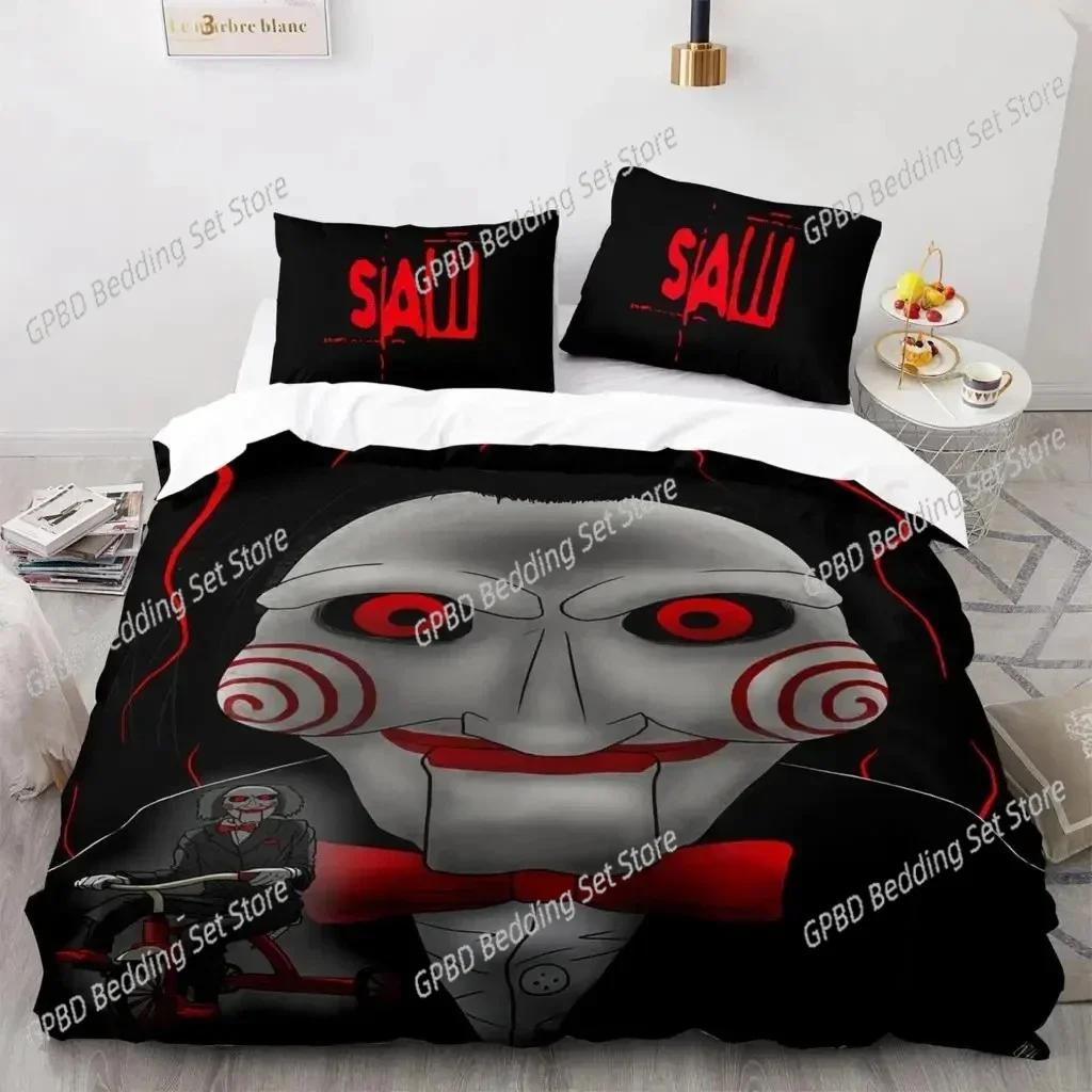 Chainsaw Fright Saw 3D NEW Duvet Cover Pillowcase Bedding Set Adult Boy Girl Bedroom Decoration Children Single Double Large