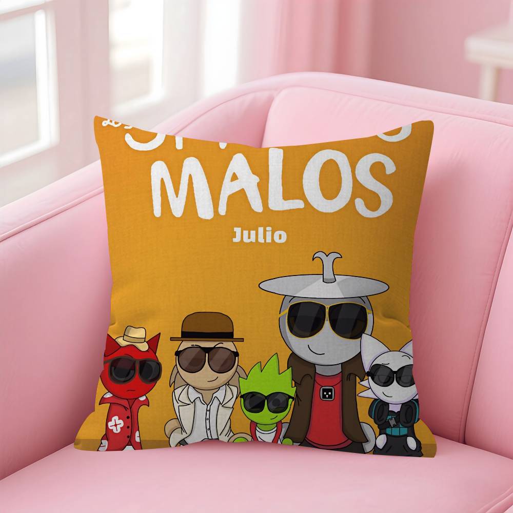 Game SSprunki fun Pillow Gifts Home Office Furnishings Bedroom Sofa Car Cushion Cover case 45x45cm