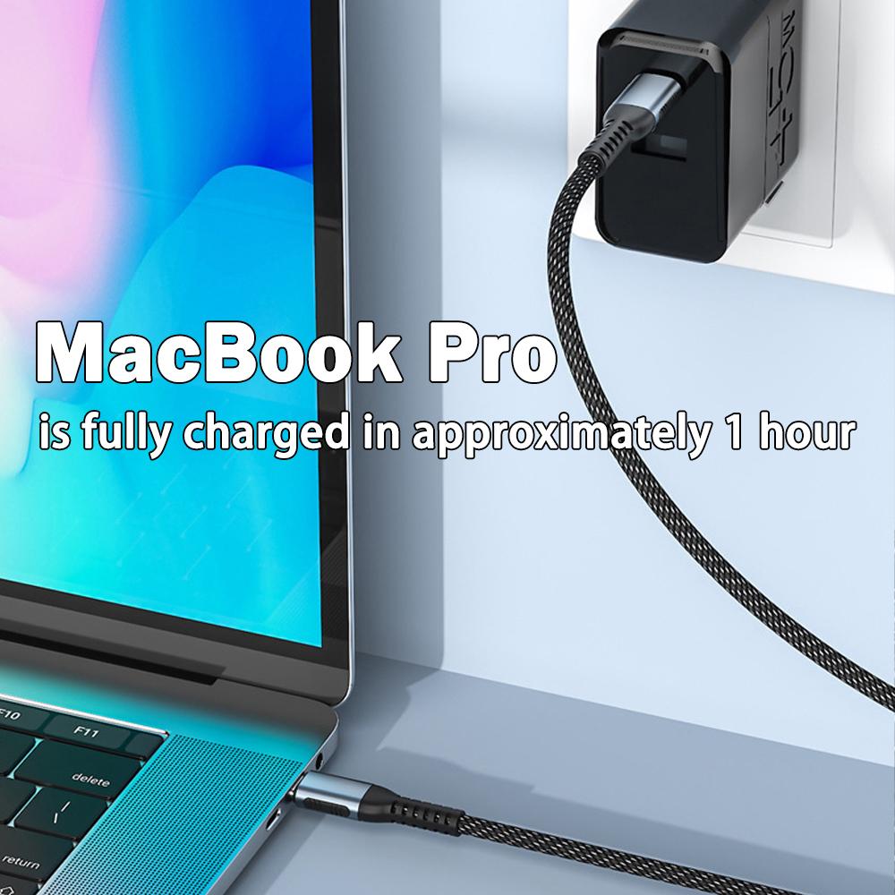 UGOURD PD240W Ultra Fast Charge Cable Type Usb C 100W type c Charger Cable for 15 MacBook Pro With E-Marker chip