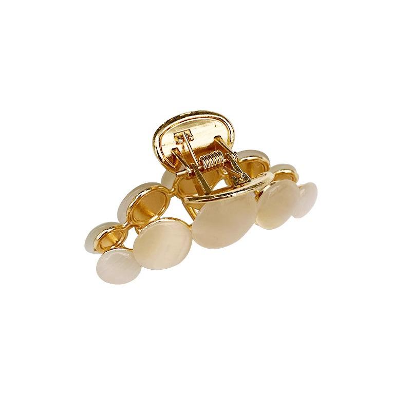 Cat's Eye Stone Hair Claw: Large Shark Clip Headdress for 2024.