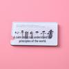 Blessing Word Acrylic Refrigerator Magnet - High Transparency, Creative Text Decoration, Stylish and Personalized