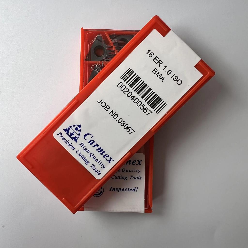 Original / 16ER1.0ISO BMA / Industrial indexable Carbide Inserts 10 Pcs