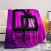 1PC JuL C'est Pas Des Lol Print Flannel Blanket, High quality All Seasons, Home Decor, Warmth and Comfort, Perfect for Christmas Gifts