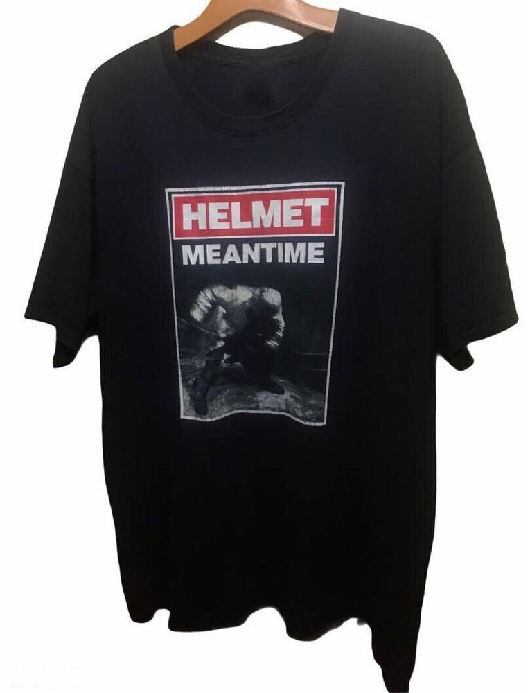 

Meantime Vintage Helmet Band 90s Tour Shirt Classic Black Unisex S-5XL Unisex T-Shirt XXXXL