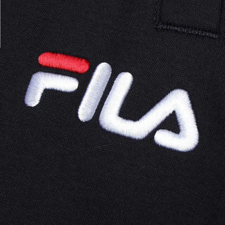 FILA Solid Color Mid Waist Simple Cuffed Knitted Sports Pants Men Bottoms Legendary-Blue F51M429616A-NV