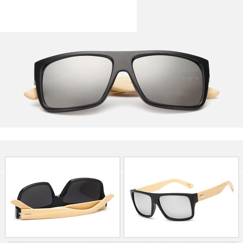 Vintage Mens New Retro Sunglasses Bamboo Wooden Wood Frame Shades Glasses Uv400