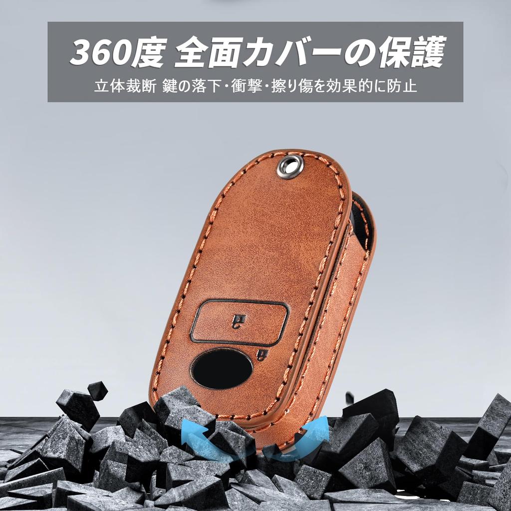 OFFCURVE Car RAIZE/ROCKY/TOYOTA/DAIHATSU Compatible Key Cover Luxury Leather Smart Key Case Key Cover Stylish