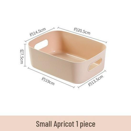 Large Capacity Portable Plastic Storage Box for Cosmetics and Snacks