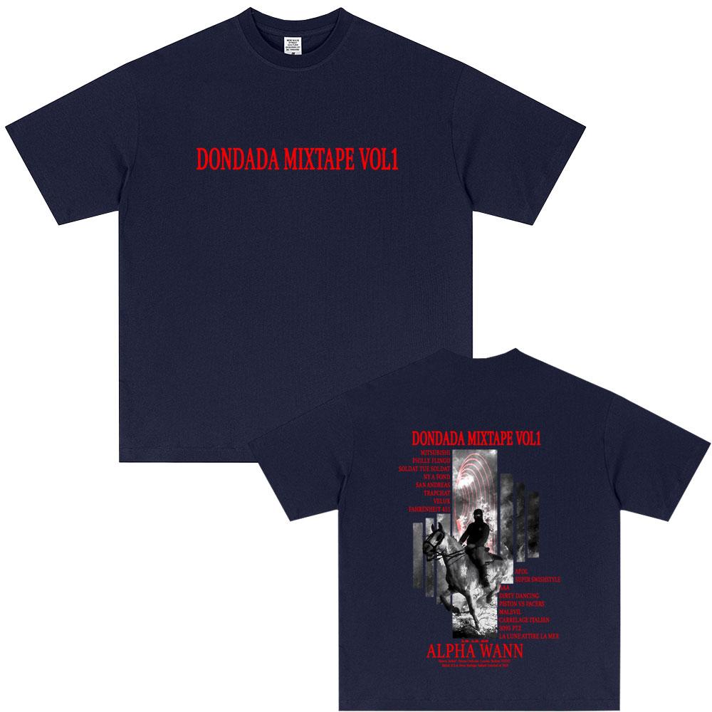 Rapper Alpha Wann Don Dada Mixtape Vol 1 Album Tshirt Summer Unisex Women Hip Hop Pop Music Streetwear Unisex Oversized T Shirts S