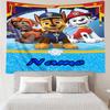 Custom Name PAW Patrol Print Tapestry, Backdrop, Easy Setup, Ideal for Bedroom, Office & Living Room, with Aesthetic Wall Hanging Decor.