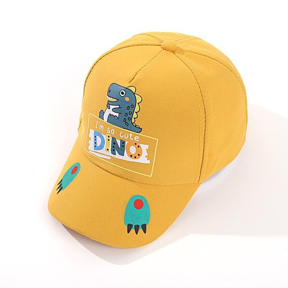 Breathable Baseball Hat Cartoon Dinosaur Peaked Cap Cute Duck Tongue Hat Kids