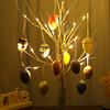 Festives LED Easter Eggs Tree Decoration For Easter Celebrations Easy Assembly Home Party Ornament Table Centerpiece