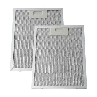 Silver Cooker Hood Filters Metal Mesh Extractor Vent Filter 300X240X9mm For Most Leading Brand Range Hoods With Enhanced Grease