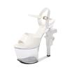 Fashion 17.5cm Super High Heel Sandals Sexy Waterproof Shallow Mouth Thin Heel Back Hollow Pole Dance Stripper Sandals 35-43 NEW