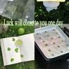 10pcs Lucky Clover Postcards Grass Transparent Wishing Cards Ideal for Bookmark Decoration Perfect Holiday Gifts School Supplies