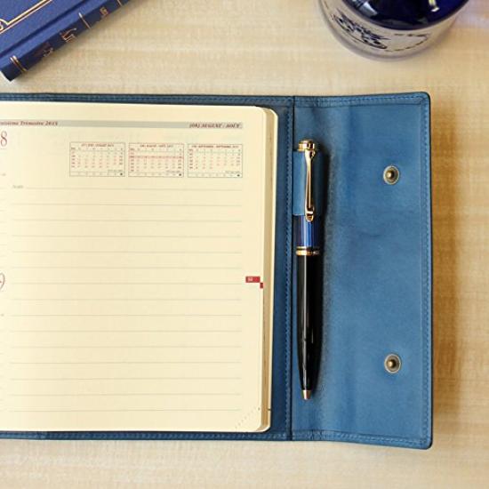 Waki Stationery Originální Quo Vadis Velikost Executive Pravá Kůže Vyrobeno v Japonsku Kožený Obal Hnědý