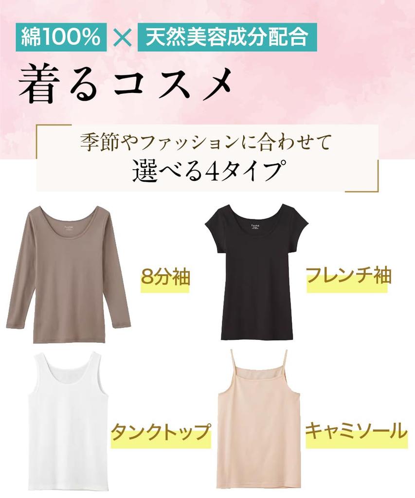 Gunze Innerwear Wearable Short French L Tuche, Cosmetics, 100% Cotton, Sleeve, Sleeve, TC4052, Women's, Black,