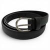 Pristine Belt Silver Pin Buckle Black Leather Mens CO0917 Used