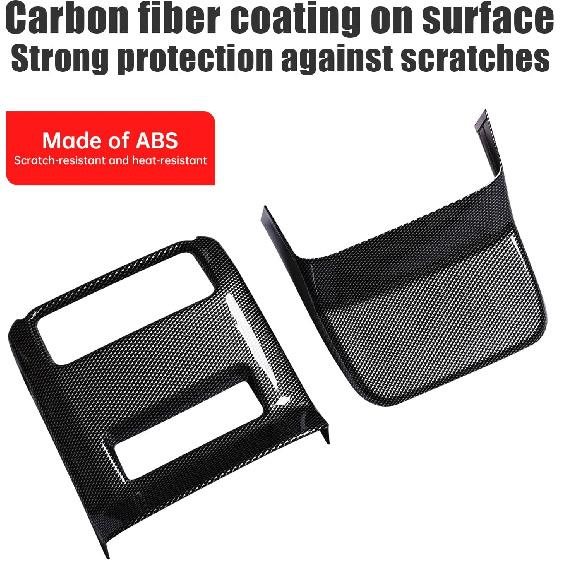 Rear air Conditioning Kick Plate for 2024 2025 Toyota Land Cruiser 250 1958 Prado LC250 J250 Interior air Vent Button Decorative Cover Modification