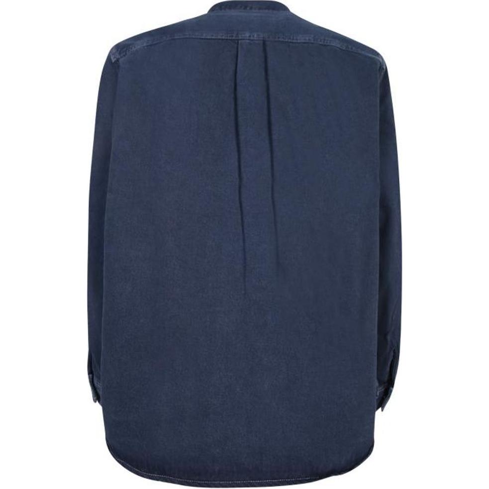 Carhartt WIP Solid Color Button-Down Loose Fit Long Sleeve Shirt Men Shirts Blue I033750-29L-4J