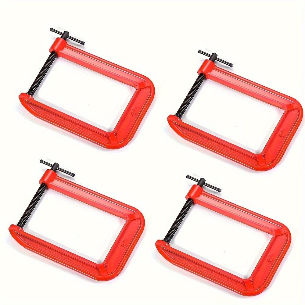 G Clamp Deep Reach C Clamp,4 Inch C-Clamp Set, Heavy Duty Steel C Clamp Industrial Strength C Clamps for Woodworking, Welding 82x110mm