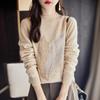Women Sweater 100% Wool MODERN NEW SAGA Knit Pullover O-neck Thick Winter Jumpers Female Knit Tops