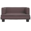 Kids Sofa Brown 60x40x30 Cm PU Leather