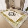 Chinese Carpets Washable Non-slip Retro Gold Large Rugs Light Luxury Rug Mat for Living Room Bedroom Floor