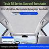 Silicone Suede Sunshade for Tesla Model Y/3 Sunroof - Heat Insulation & Sun Protection