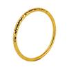 Gold Plated Women's Flash Crushed Ice Bracelet: Ancient Style, Sand Finish, Round Bar, Star Accents, Thickened Bangle