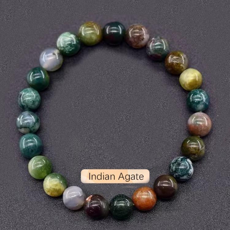 Regali Festivi Bracciale con Perle di Apatite Blu Pietra Naturale Gioielli alla Moda Rilassanti Per Uomo e Donna Accessorio Semplice Versatile per l'Uso Quotidiano