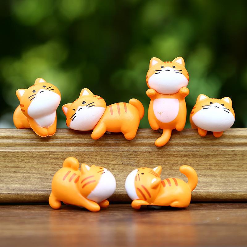 Cat Cute Action Figure Cartoon Model Toy Decoration Doll Children Gifts Ornament