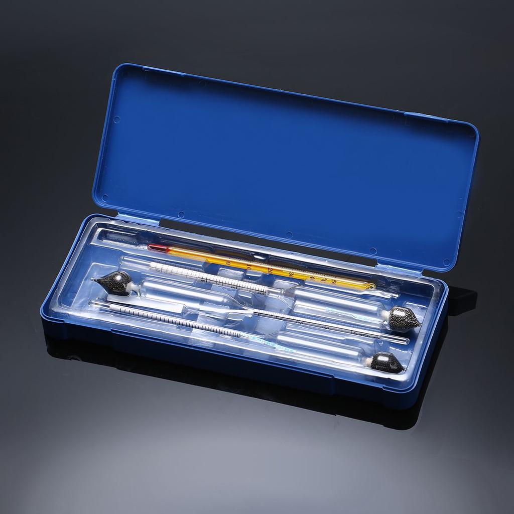 3ks Hydrometer Alcohol Meter Vinometer Tester + Teploměr Gadget 0-100%