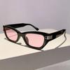Small Frame Cat Eye Sunglasses ladies For Men Luxury  Designer Sun Glasses Vintage Punk Rivet Popular Hip Hop Eyeglasses