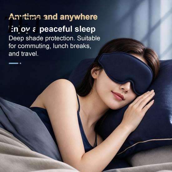 Ergonomic Sleep Blindfold Mask for Men Women, 3D Blackout Eye Masks with Adjustable Elastic Strap Side Cover Rest Sleepers, Light Blocking Sleeping
