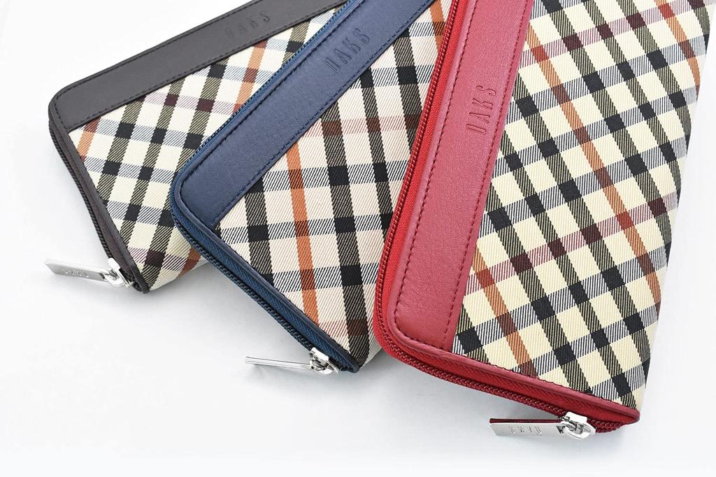 Daks HouseCheck Long Wallet, Red