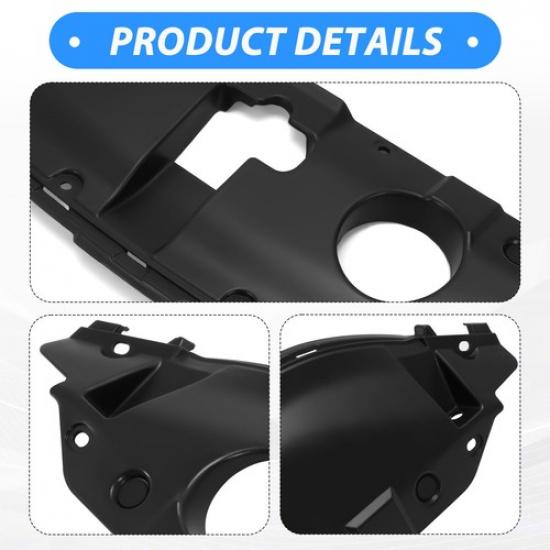 Fit For Honda Civic Sedan 13-15 Front Upper Plastic Radiator Support Cover Black