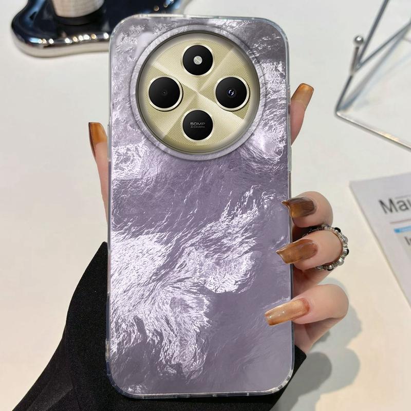 Gradient Glacier Texture Girls Women Phone Case For Xiaomi Poco X3pro X5 M6 X6 X3 NFC M5s M6 Pro C75 C61 Fundas Cover