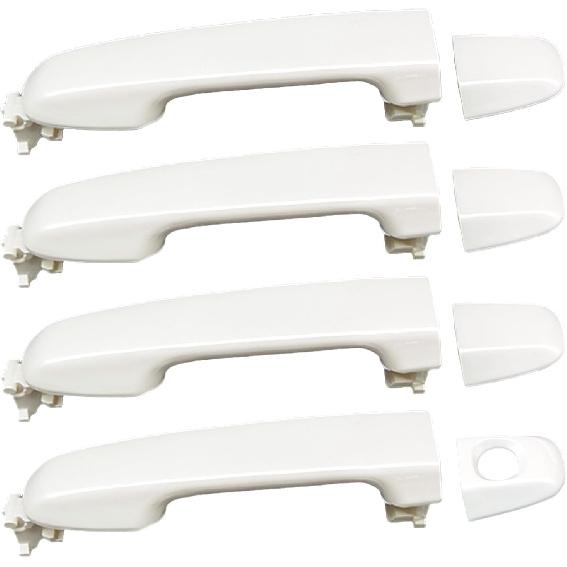 4 PCS Exterior Door Handle Set, Compatible with 2012-2017 Toyota Camry, Front Left Right Rear Driver Passenger Side, Replaces# 6921106090