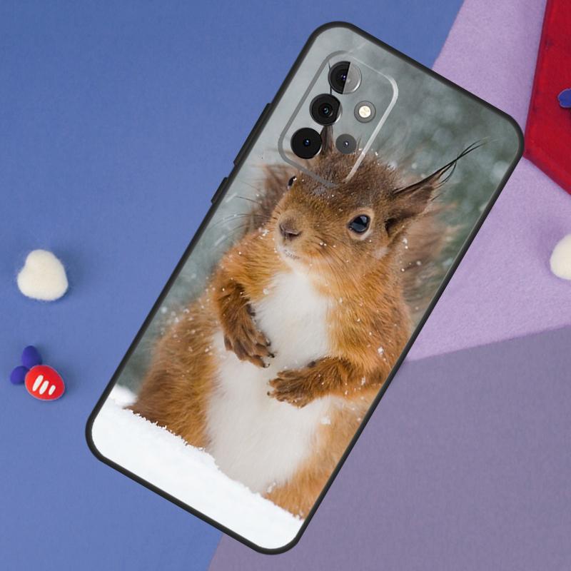 Cartoon Animal Squirrel Case For Samsung Galaxy A55 A35 A32 A12 A22 A52 A06 A54 A34 A14 A56 A36 A26 A16 A13 A53 A15