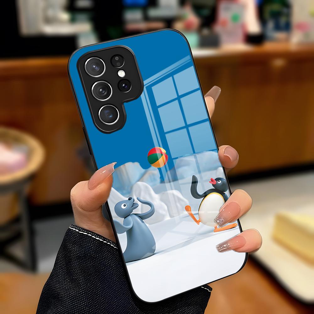 P-Pingu Pinguin Handyhülle Für Samsung S26 S25 Plus S20 S20 Plus S22 Ultra S23 FE S21 Plus S21 Ultra Glas Hülle