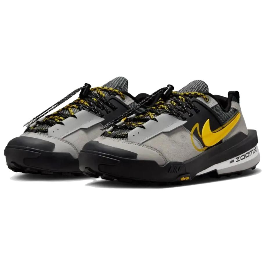 Nike sacai x Zegamadome Matte Silver Tour Yellow Unisex Sneakers Grey Black HQ8618-002